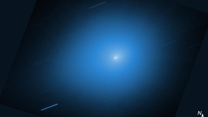 NASA's Hubble Space Telescope Wide Field Camera 3 Instrument view of comet 3I/ATLAS Nov. 30.
