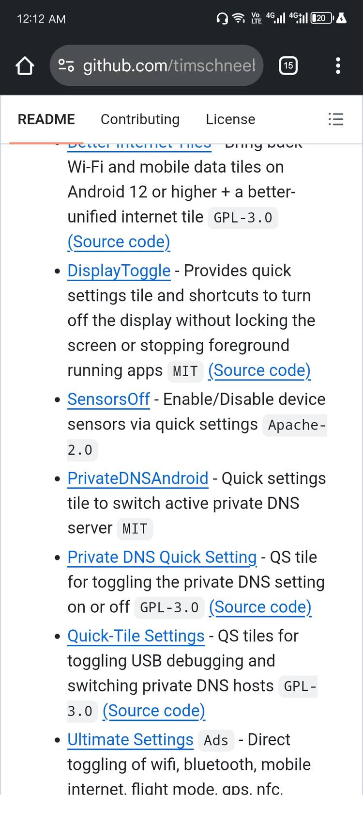 Apps that support Shizuku.