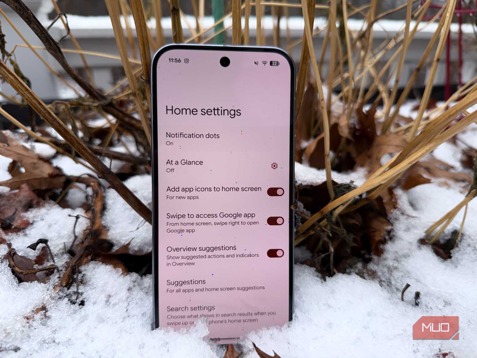Settings in Pixel Launcher