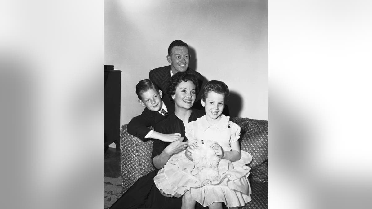 Sigourney Weaver with her family as a child. 