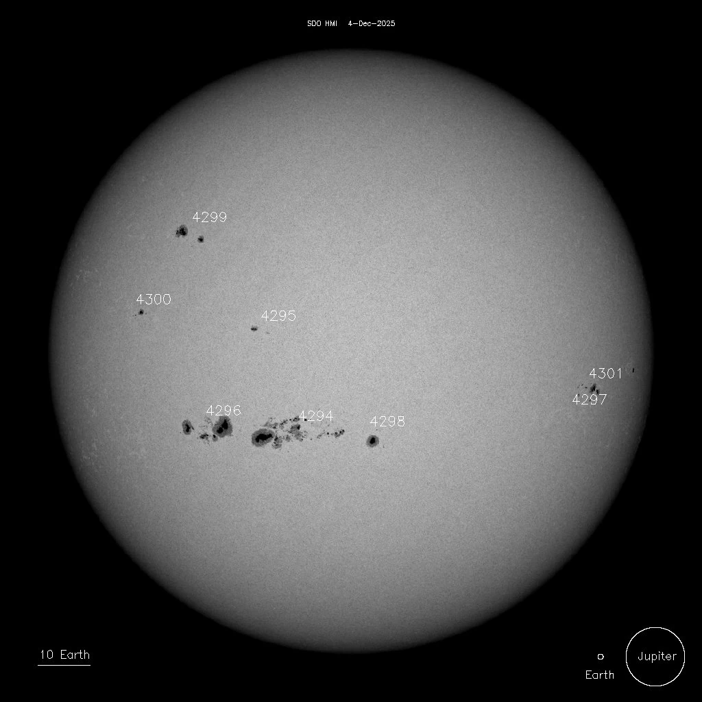 sunspots on december 6 2025