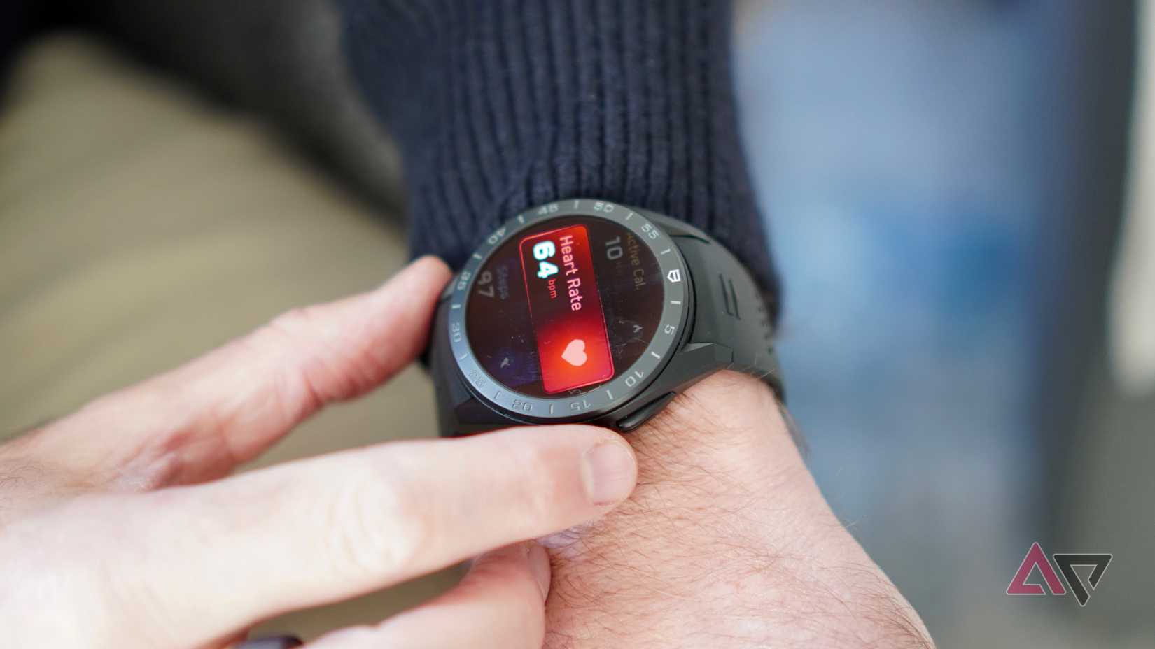 A heart rate reading on the Tag Heuer Connected Calibre E5