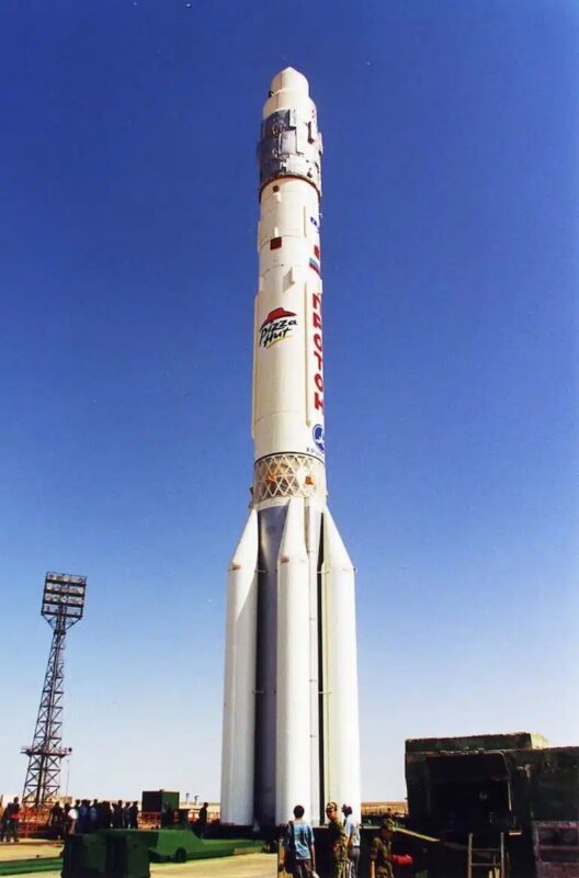 The Appearance Of The Pizza Hut Logo On A Russian Proton Rocket In 2000 Remains A Famous Example Of The Interaction Between Space Flight And Corporate Advertising