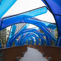 The Blue Rotary Membrane Bridge / People's Architecture Office - Image 3 of 30