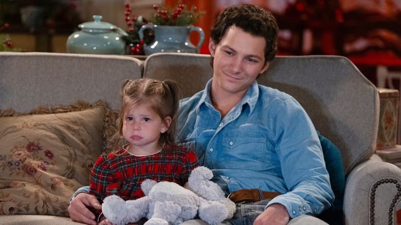 CeeCee and Georgie watch TV in "Georgie and Mandy's First Marriage" (2024-present)