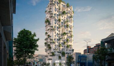 This 21-Story Tower Has 104 Green Balconies Inspired by Gaudí