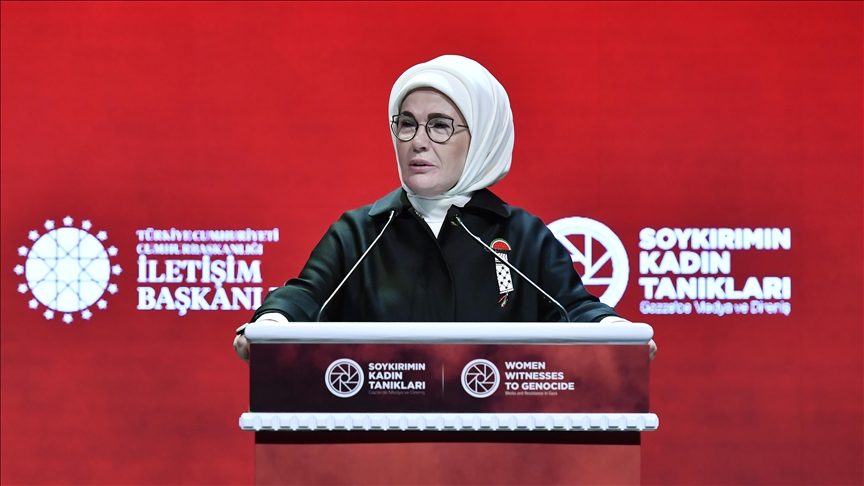 Türkiye’s first lady calls out Israel for systematic targeting of Gaza journalists
