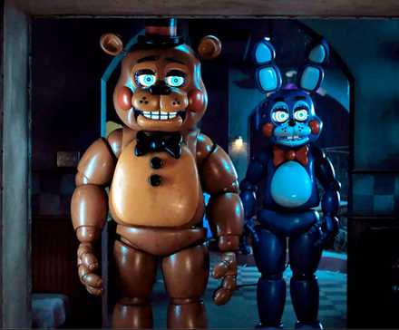 Toy Freddy and Toy Bonnie in Five Nights at Freddy's 2