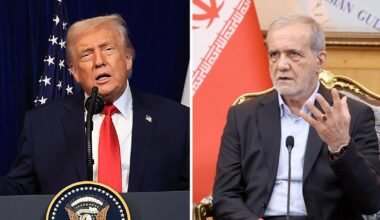 Iran vows harsh response to any attack as Trump says he'd "knock the hell out of them" if nuclear work resumes