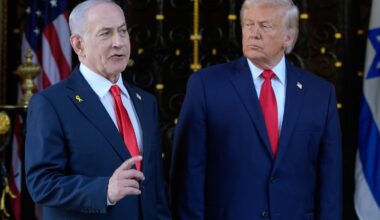 Trump warns Iran on nuclear program as Netanyahu visits Florida