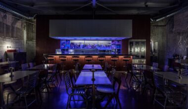 Interior of Athens listening bar