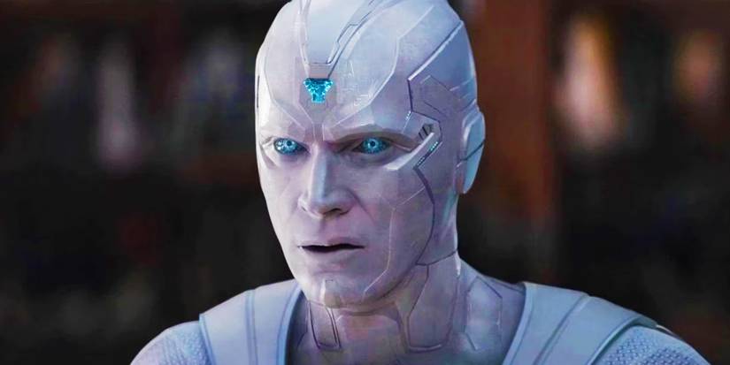 White Vision looking confused in WandaVision