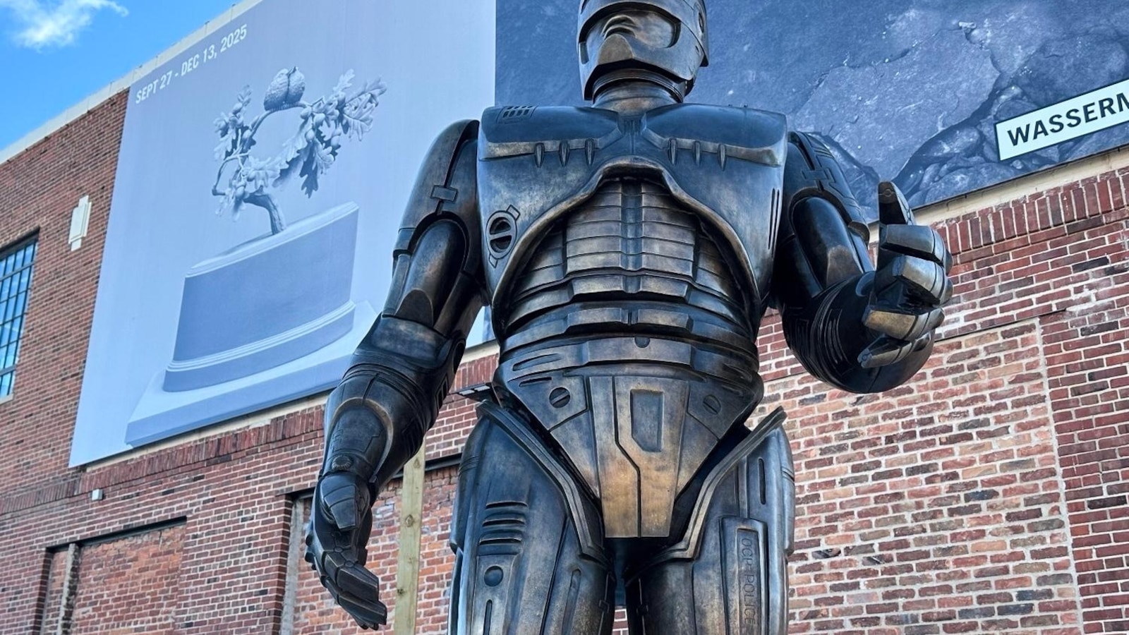 Detroit's own crime-fighter RoboCop finally stands guard in Motor City