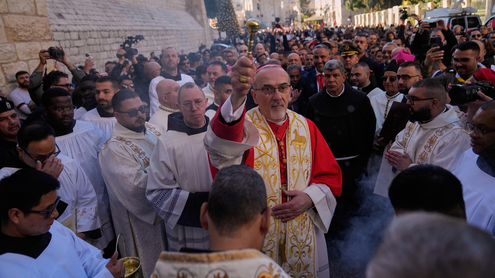 Thousands flock to Bethlehem to revive Christmas spirit after 2 years of war in Gaza