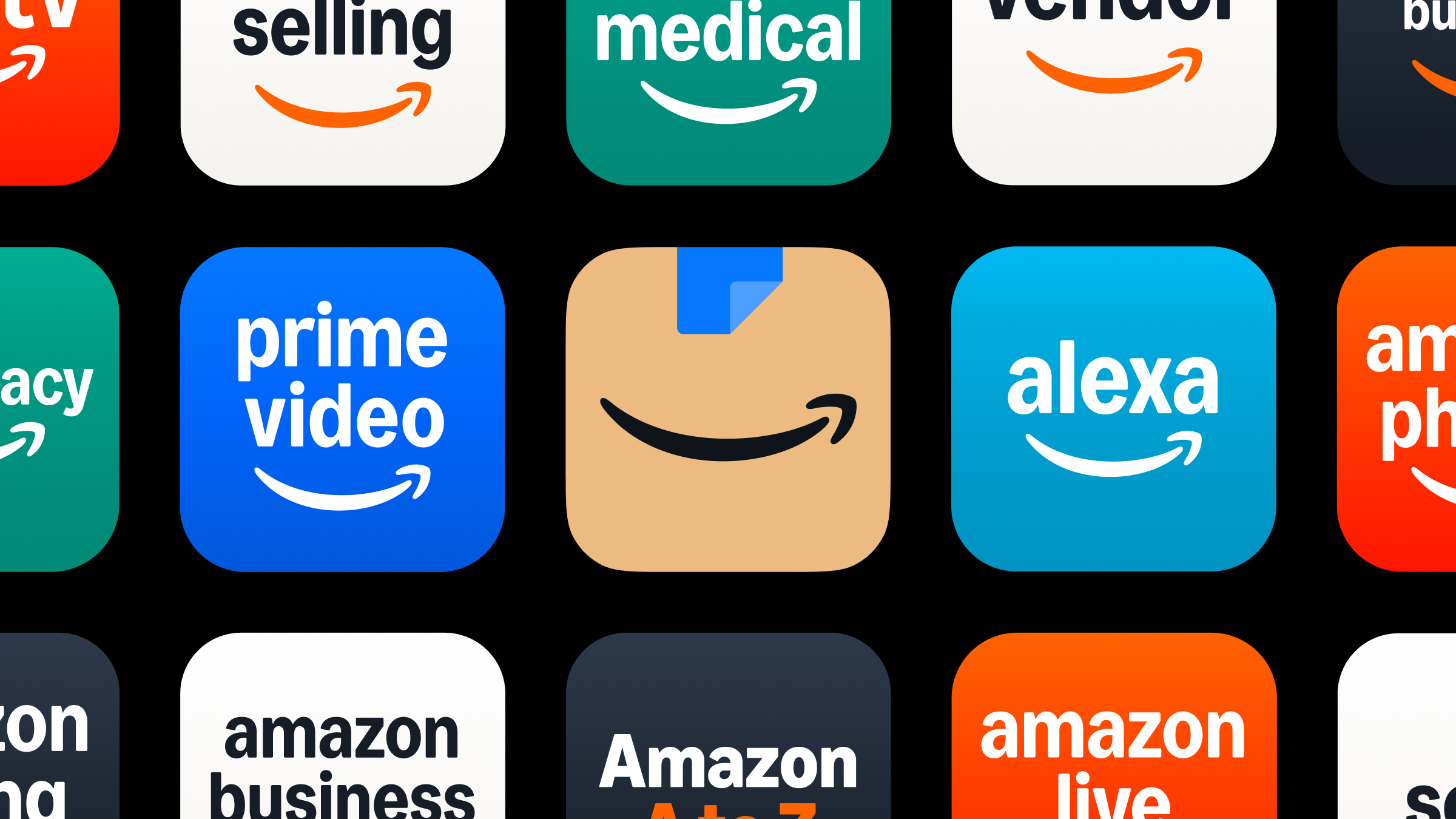 Various icons in Koto's Amazon rebrand.