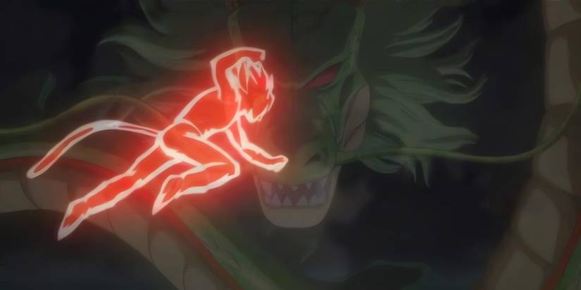 Shenron tells the story of Yamoshi. He can be seen during a fight