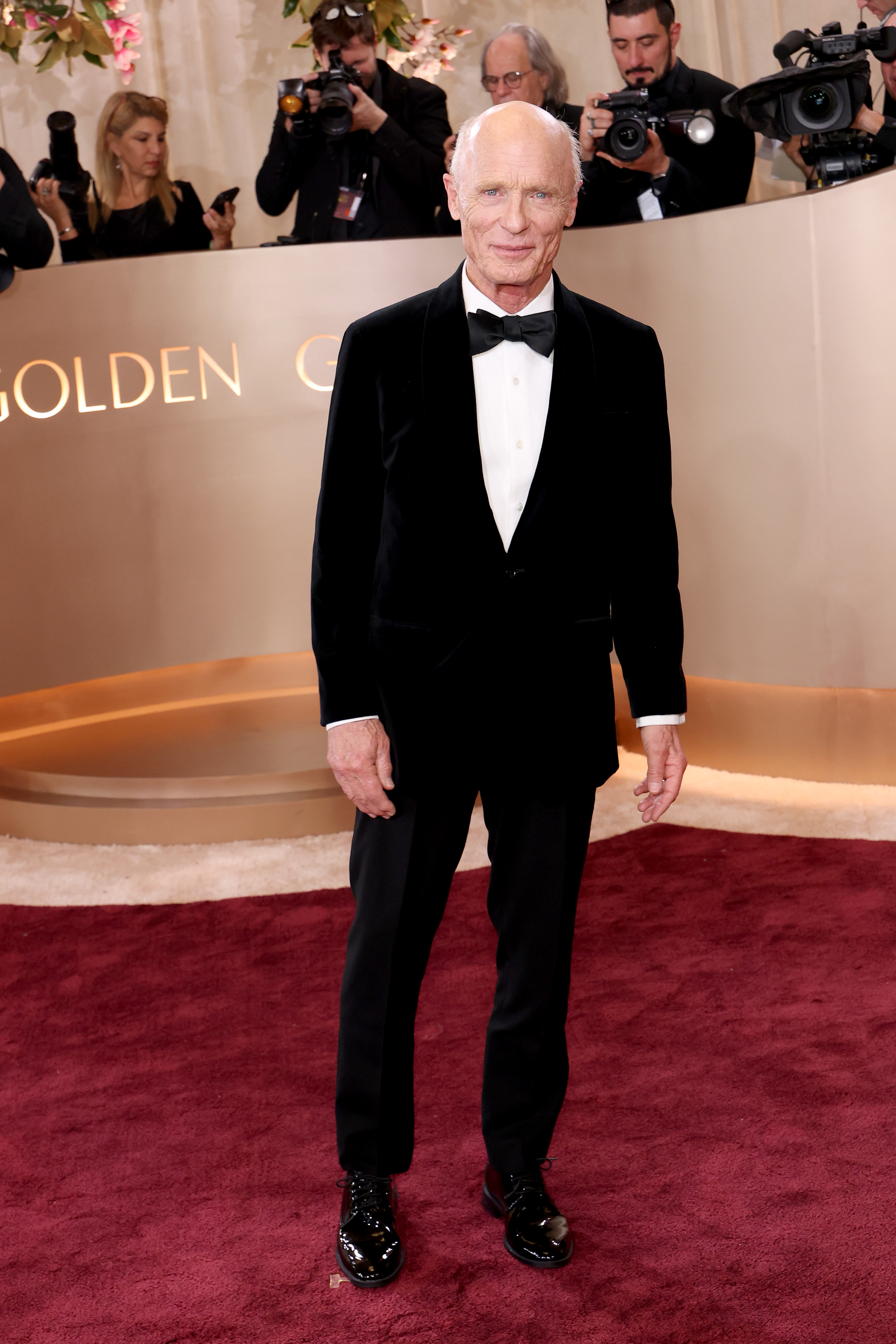 Ed Harris on the red carpet at the Golden Globe Awards.