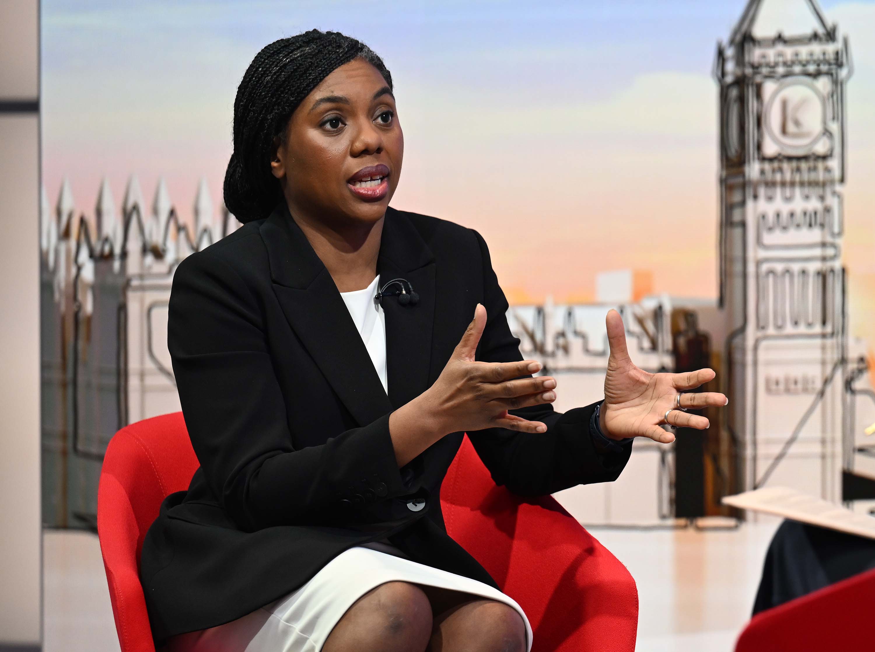 Kemi Badenoch spoke to the BBC this morning