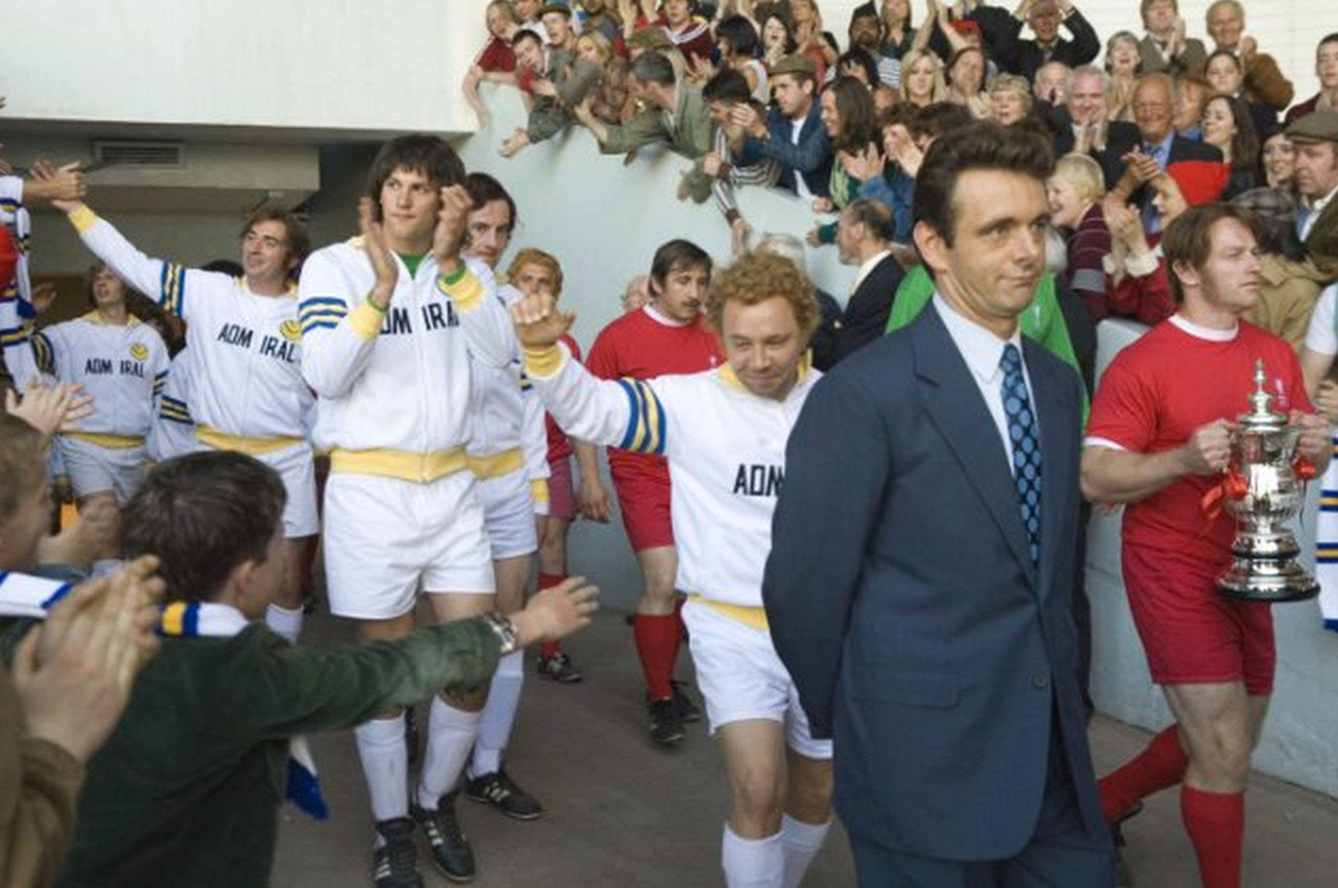 Michael Sheen as Brian Clough in a scene from "The Damned United" film.