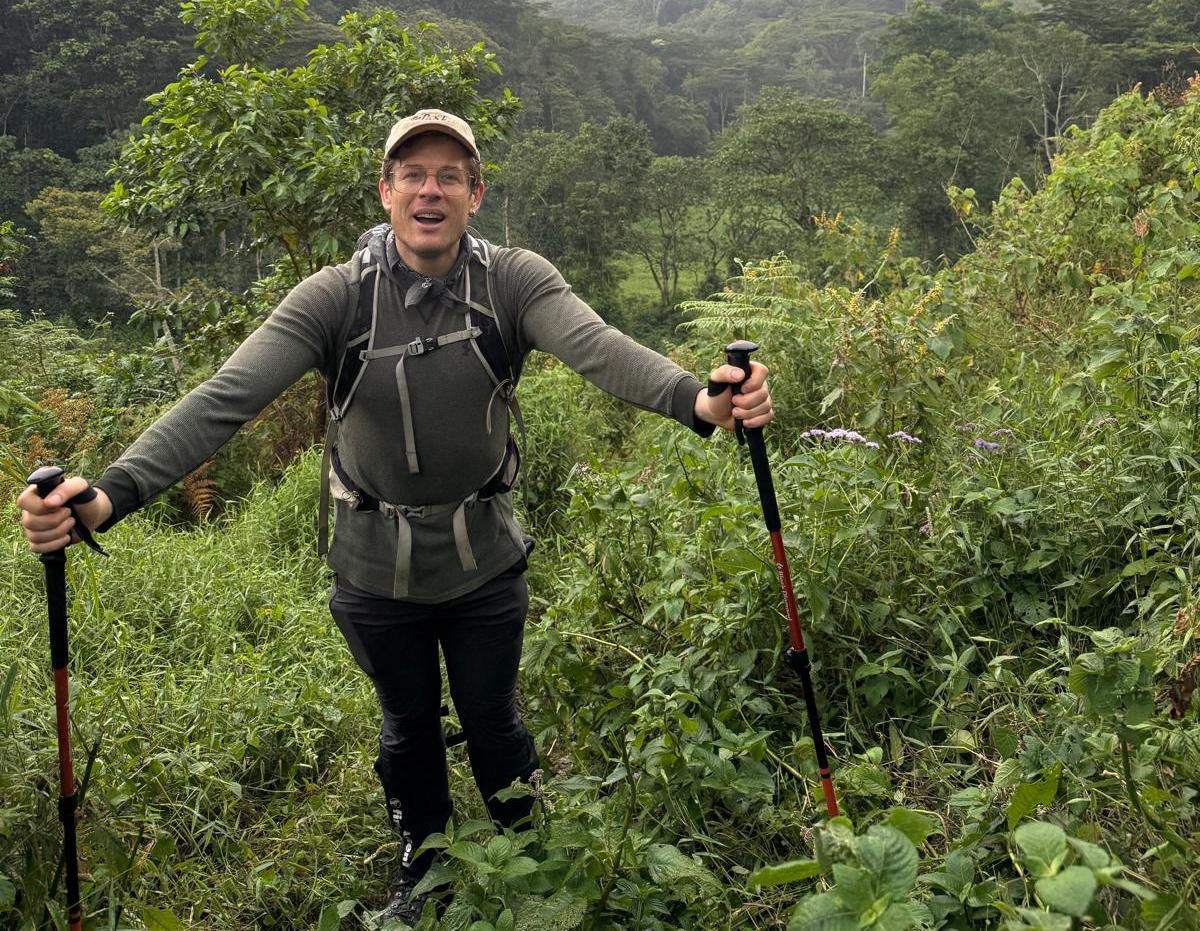 James Norton at Bwindi Impenetrable National Park in Uganda.