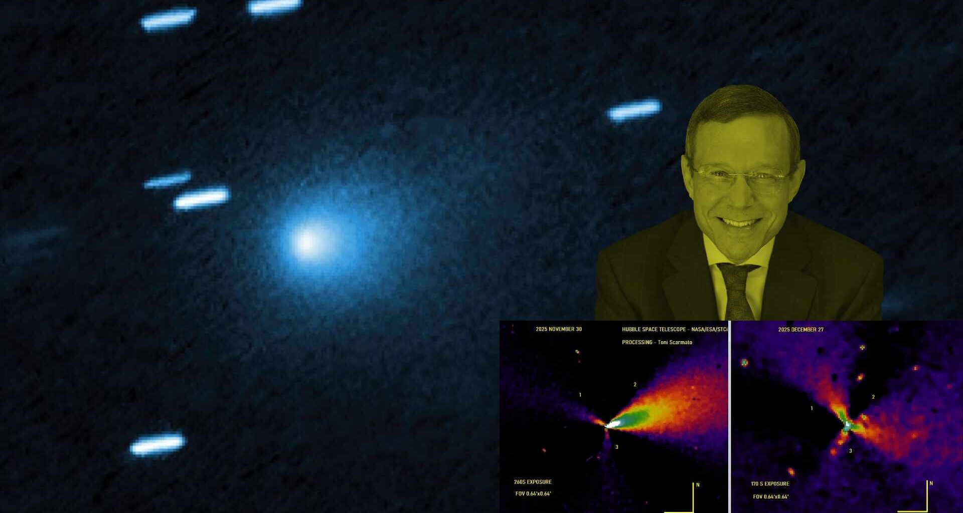 3I/ATLAS: Harvard Astrophysicist Avi Loeb Flags Exocomet’s Symmetric Jet Snapped By Hubble; Technological Signature?