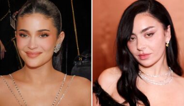 Kylie Jenner and Charli XCX Twin in Nothing but Tiny Black Bikinis