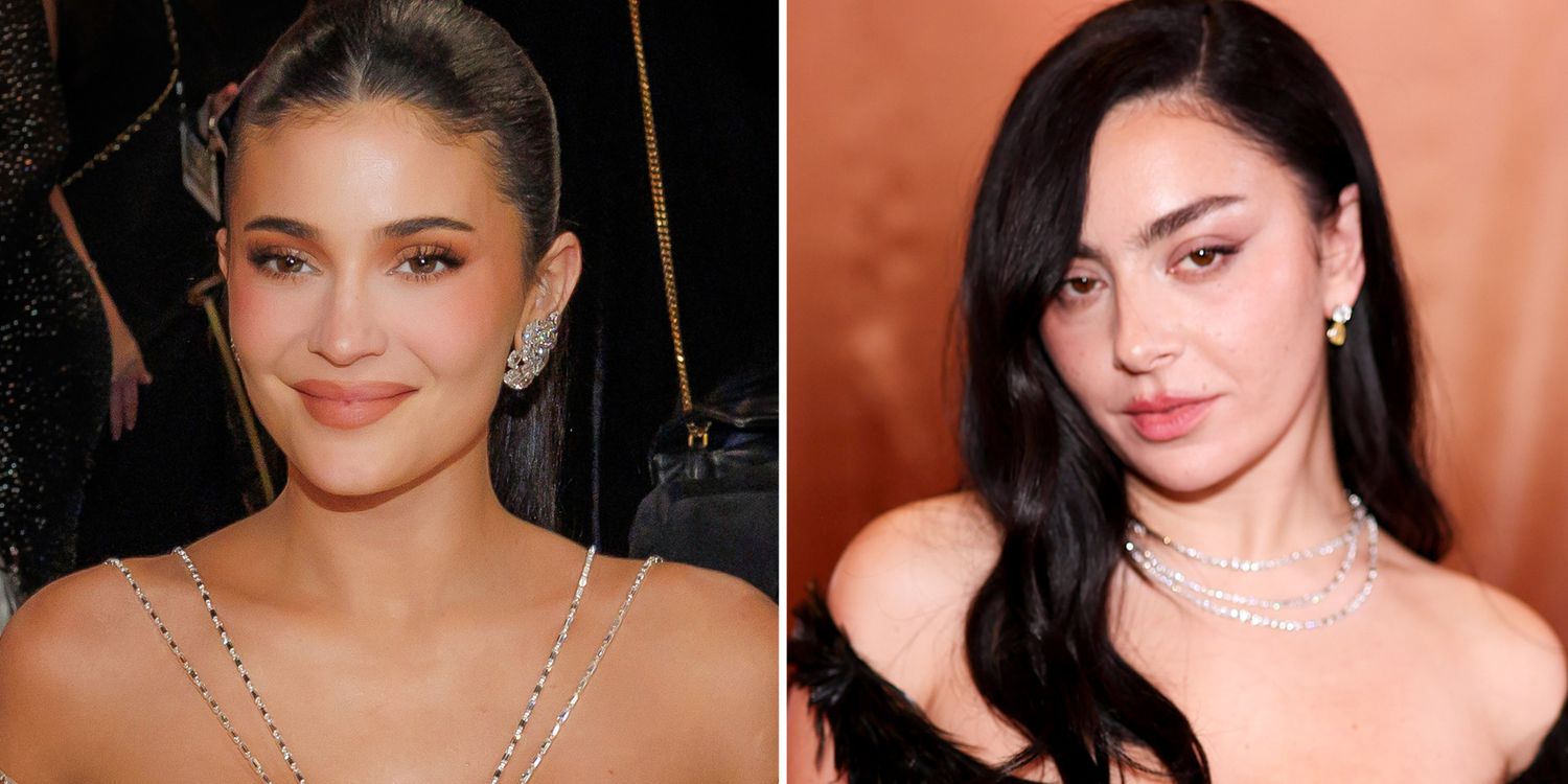 Kylie Jenner and Charli XCX Twin in Nothing but Tiny Black Bikinis