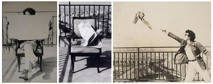 Kim Yong-chul's 'Photo·Painting — Reading the Newspaper, Throwing Away the Newspaper' (1977) / Courtesy of the artist and SeMA