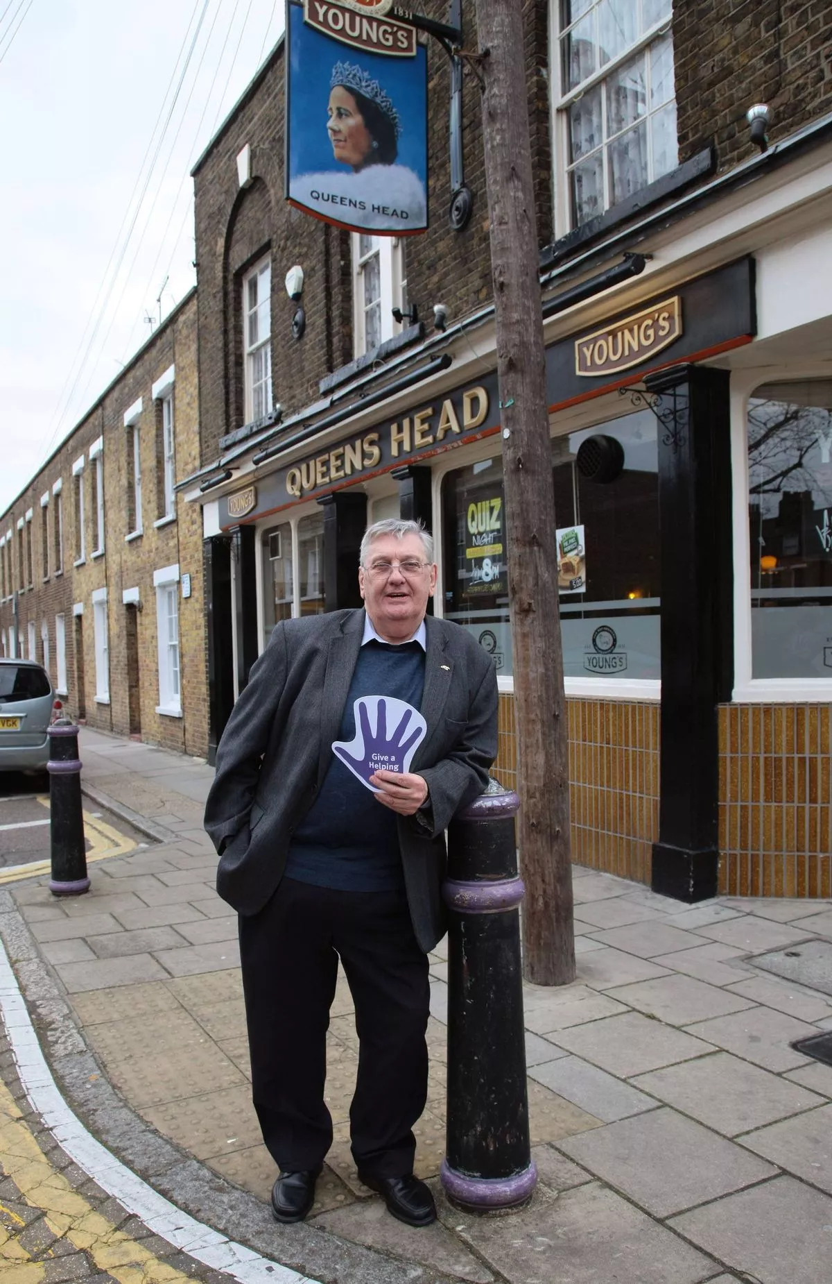 File photo dated 22/02/12 of Derek Martin, outside the Queen's Head pub in Limehouse. The family of Mr Martin, who starred as Charlie Slater in Eastenders, have said he "wasn't just a dad to us he was a friend and supported us through our highs and lows" following his death aged 92. Issue date: Sunday January 11, 2026.
