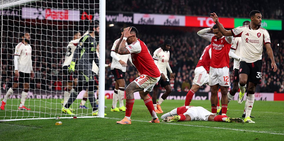 Arsenal vs Liverpool - Premier League RECAP: Mikel Arteta's side miss chance to go eight points clear at the top