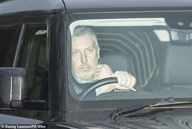 Man United director of football, Jason Wilcox, was also pictured driving to Carrington