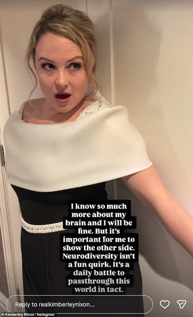 She said her OCD flare-ups 'can be disturbing and traumatising' but added: 'I've learned so much stuff about how to cope with it, how to not let it take over'