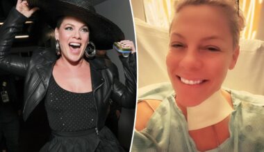Pink rings in new year with hospital selfie as she undergoes surgery: 'Leaving behind all of my hurt'