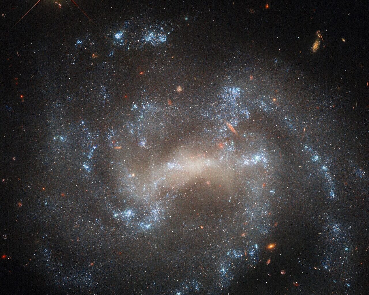 Galaxy UGC 5460 in Ursa Major was host to the supernova SN 2022esa (Credit : ESA/Hubble &amp; NASA)