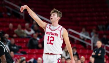 Bruns scores 1,000th career point in loss at NDSU