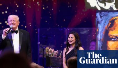 Trump rings in 2026 at Mar-a-Lago with $2.75m auction of Jesus painting | Donald Trump