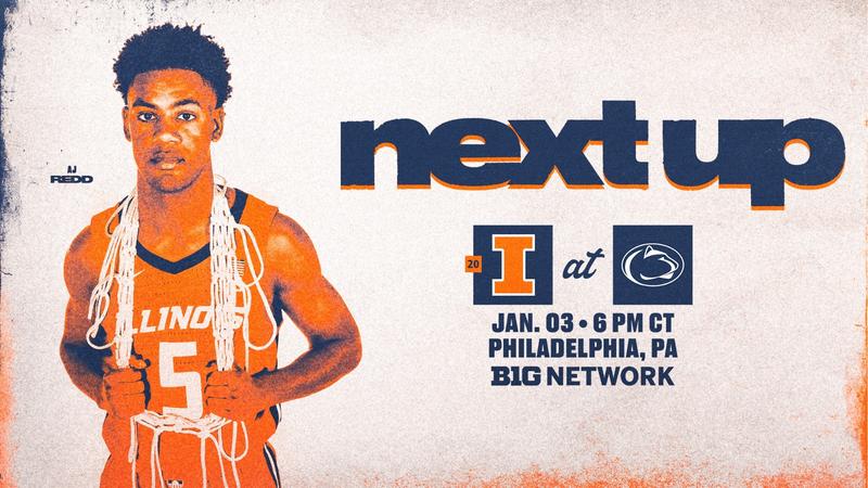#20 Illini Resume B1G Play Saturday vs. Penn State at The Palestra