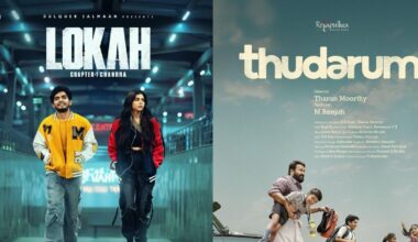 Posters of 'Lokah', 'Thudarum'. Photo: IMDb
