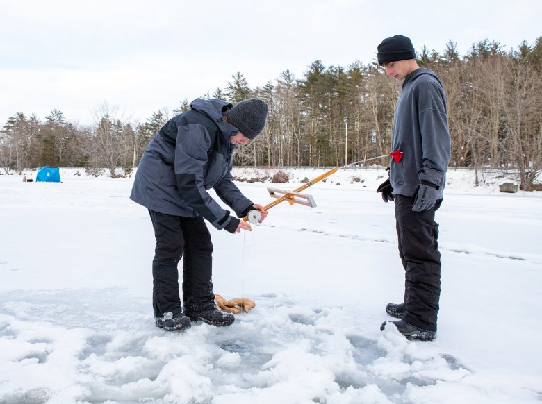 Teens land big one on Androscoggin River in Turner
