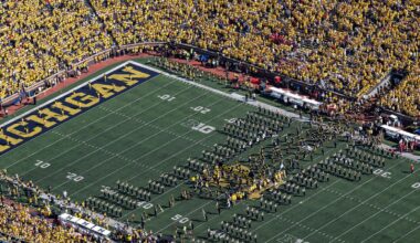 Sunrise at Michigan Stadium