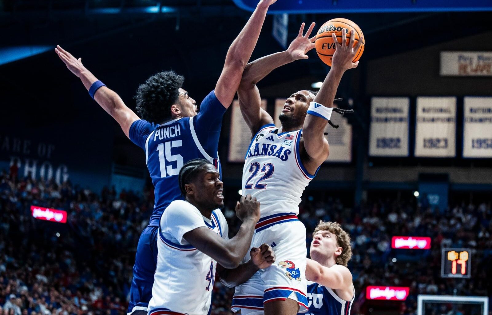 During the game vs. TCU