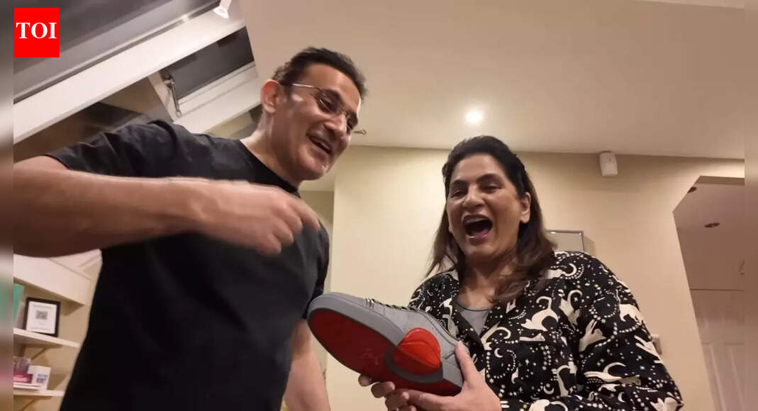 Archana Puran Singh’s husband Parmeet buys lavish Louboutin shoes worth Rs 95,000; son Aaryamann jokes, “You’ll be dressed well for once” |