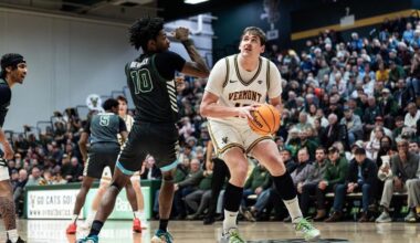 Men’s Basketball Makes Second Half Comeback to Defeat Binghamton 60-59 Thursday Evening - University of Vermont Athletics