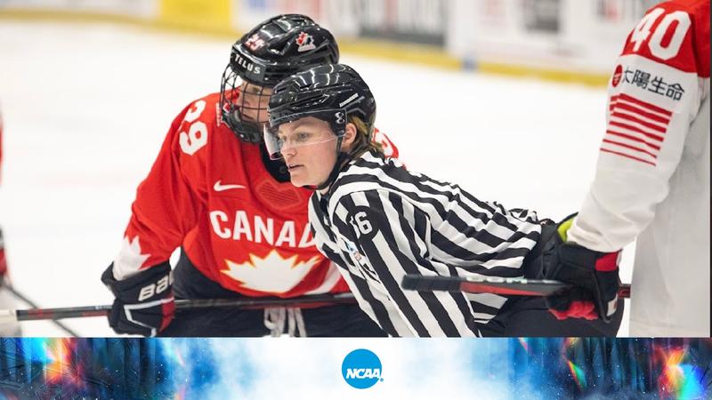 How Sarah Buckner rose to the Olympic level of ice hockey officiating