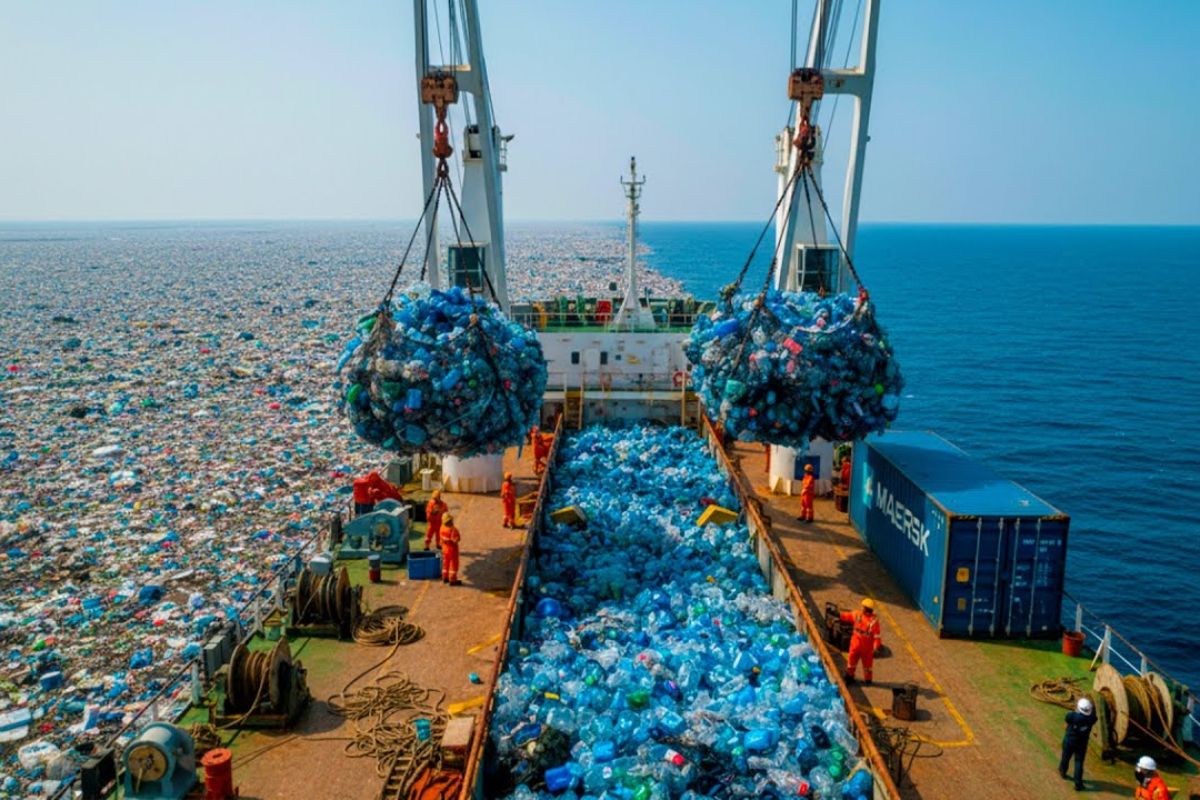 "Discover how plastic waste is being transformed into valuable resources through recycling initiatives that aim to clean the oceans and reduce marine pollution."