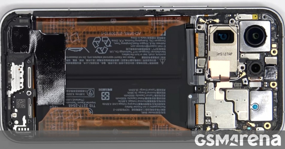 Poco F8 Ultra teardown video shows better repairability and the tiny subwoofer