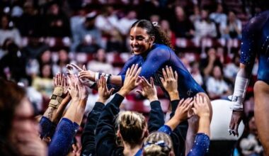 Gymnastics Scores 195.825 to Finish Second at Best of Utah Meet