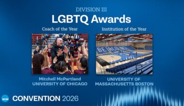 DIII honors UChicago coach Mitchell McPartland, Massachusetts Boston athletics with LGBTQ of the Year Awards