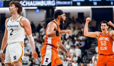 #13 Illinois Extends Win Streak With 79-68 Win at Northwestern
