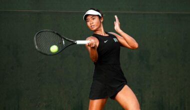 Women's Tennis Fights Hard but Fall in Sesson Opener vs. #22 Washington